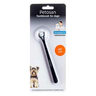 Petosan Twin Head Toothbrush (Manual) (Toy Dogs)