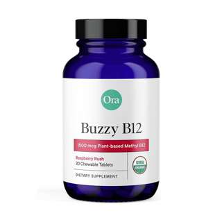 Ora Organic Vitamin B12 Chewables Buzzy B12 - Raspberry Rush