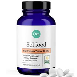 Ora Organic High Potency Vitamin D3 + K2 (Sol Food)