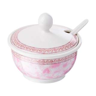 Orient Porcelain Chili Pot With Spoon 5Oz (Rose)