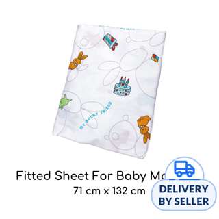 My Bunny Friend Fitted Sheet For Baby Mattress (Bunny Party)