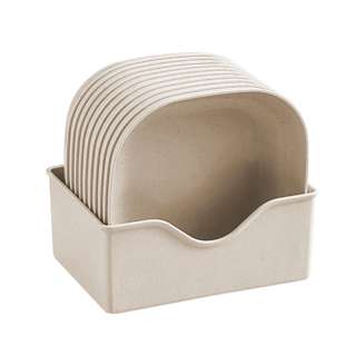 BEST Choice Beige Wheat Straw Plate Set