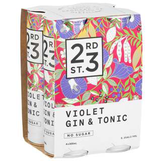 23rd Street Distillery Violet Gin & Tonic Cocktail