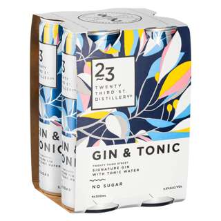 23rd Street Distillery Gin & Tonic Cocktail