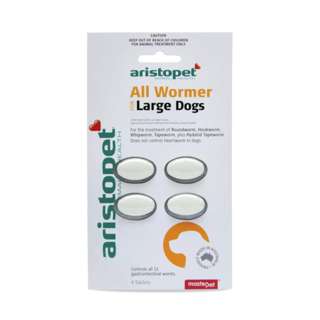 Aristopet All Wormer For Large Dog 4s