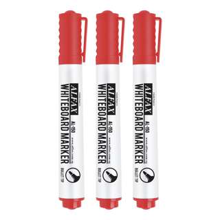 Alfax AL150 Whiteboard Marker Bullet Tip - Red