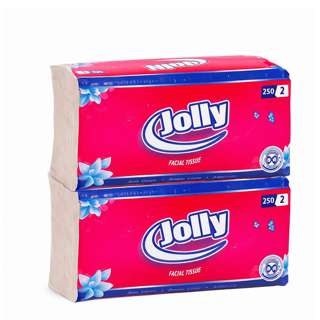 Jolly Facial Tissues Natural Virgin Pulp Jolly Facial Tissues Natural Virgin Pulp