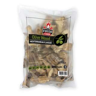 Fuego & Sabor BBQ Smoker Wood Chunks N5 (Olive) 5kg Fuego & Sabor BBQ Smoker Wood Chunks N5 (Olive) 5kg