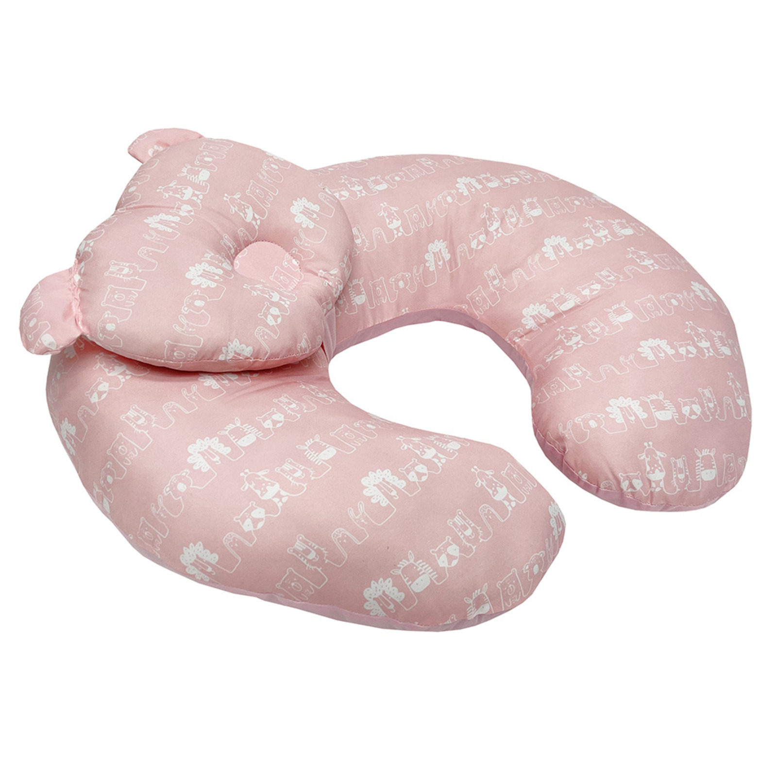 Lucky Baby Cuddle'U Nursing Pillow + Infant Pillow Pink NTUC FairPrice