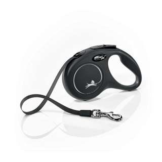Flexi New Classic 5m Cord Small (up to 12Kg) (Black) Flexi New Classic 5m Cord Small (up to 12Kg) (Black)