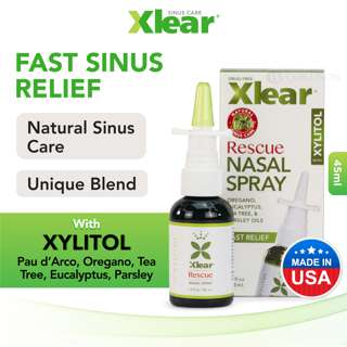 Xlear Rescue Natural Saline Nasal Spray Essential Oil Xlear Rescue Natural Saline Nasal Spray Essential Oil