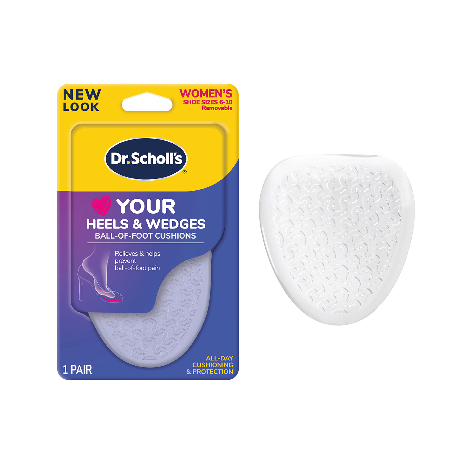 Scholl's Love Your Heels Wedges Ball of Foot Cushions NTUC