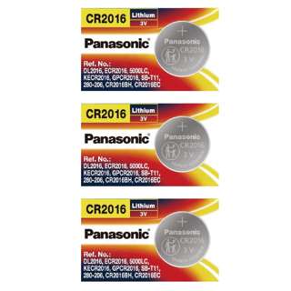 Panasonic Lithium CR2016 Coin batteries - 3V