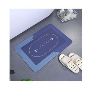 PurityWhite Blue Bathroom Floor Mat Door mats Diatomite