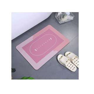 PurityWhite Pink Bathroom Floor Mat Door mats Diatomite