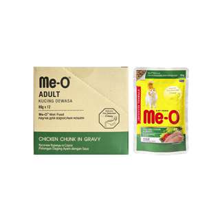 Me-O Pouch Adult Chicken Chunk in Gravy 80g (12pkt)
