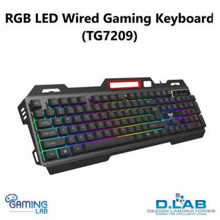 D.LAB RGB LED Wired Gaming Keyboard (TG7209)