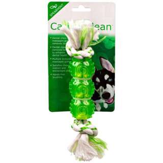 Canine Clean Dental Rope Bone With TPR Tube(Green)