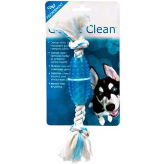 Canine Clean Dental Rope Bone With TPR Tube(Blue