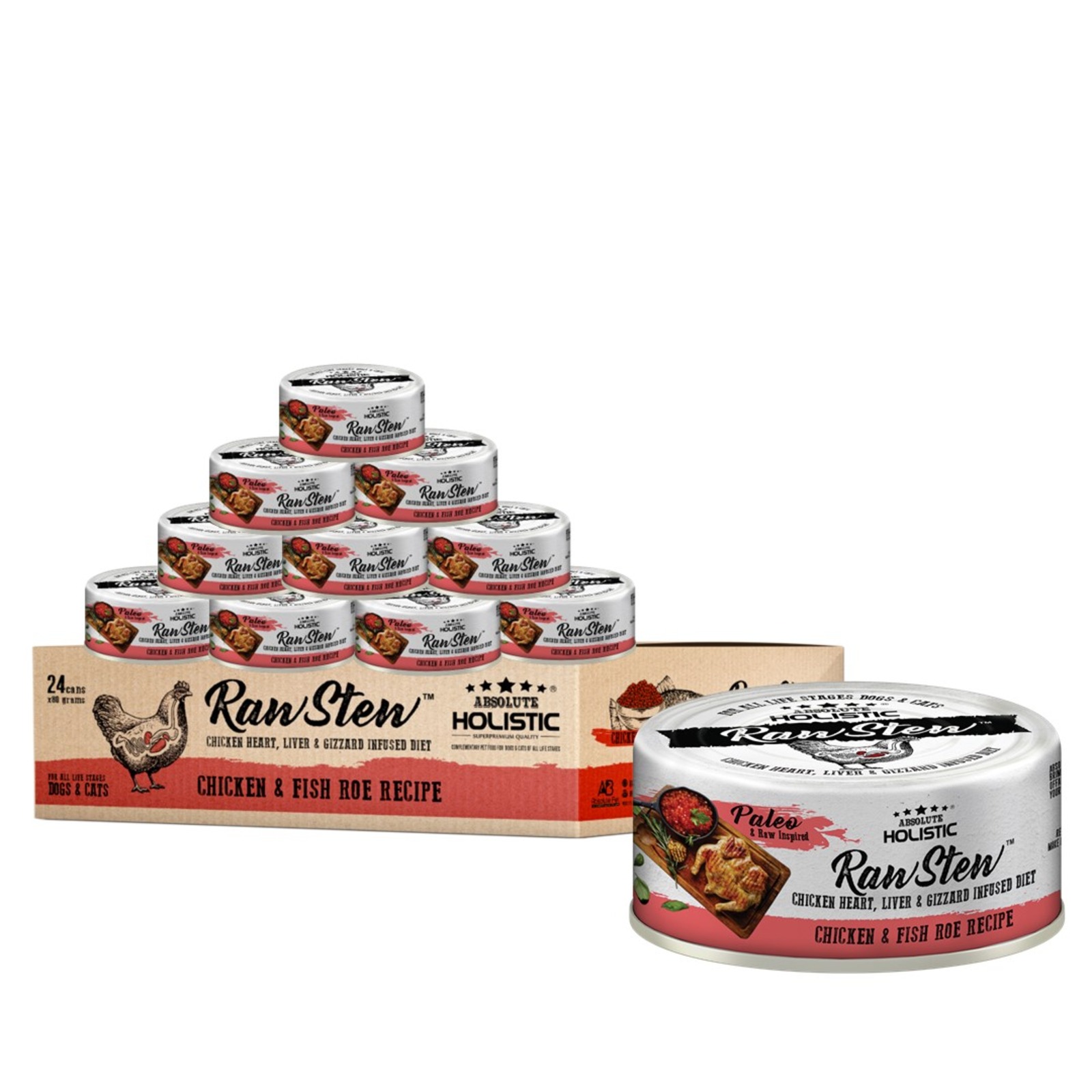 Absolute Holistic Raw Stew Food For Cat&Dog-Chicken&Fish Roe | NTUC ...
