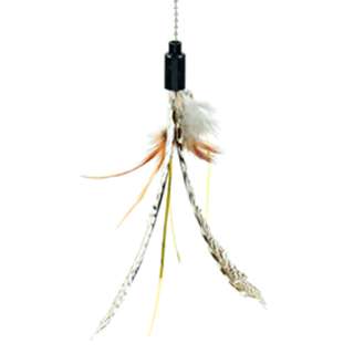 Amy N Carol Cat Teaser Long Stick With Feather (Yellow)