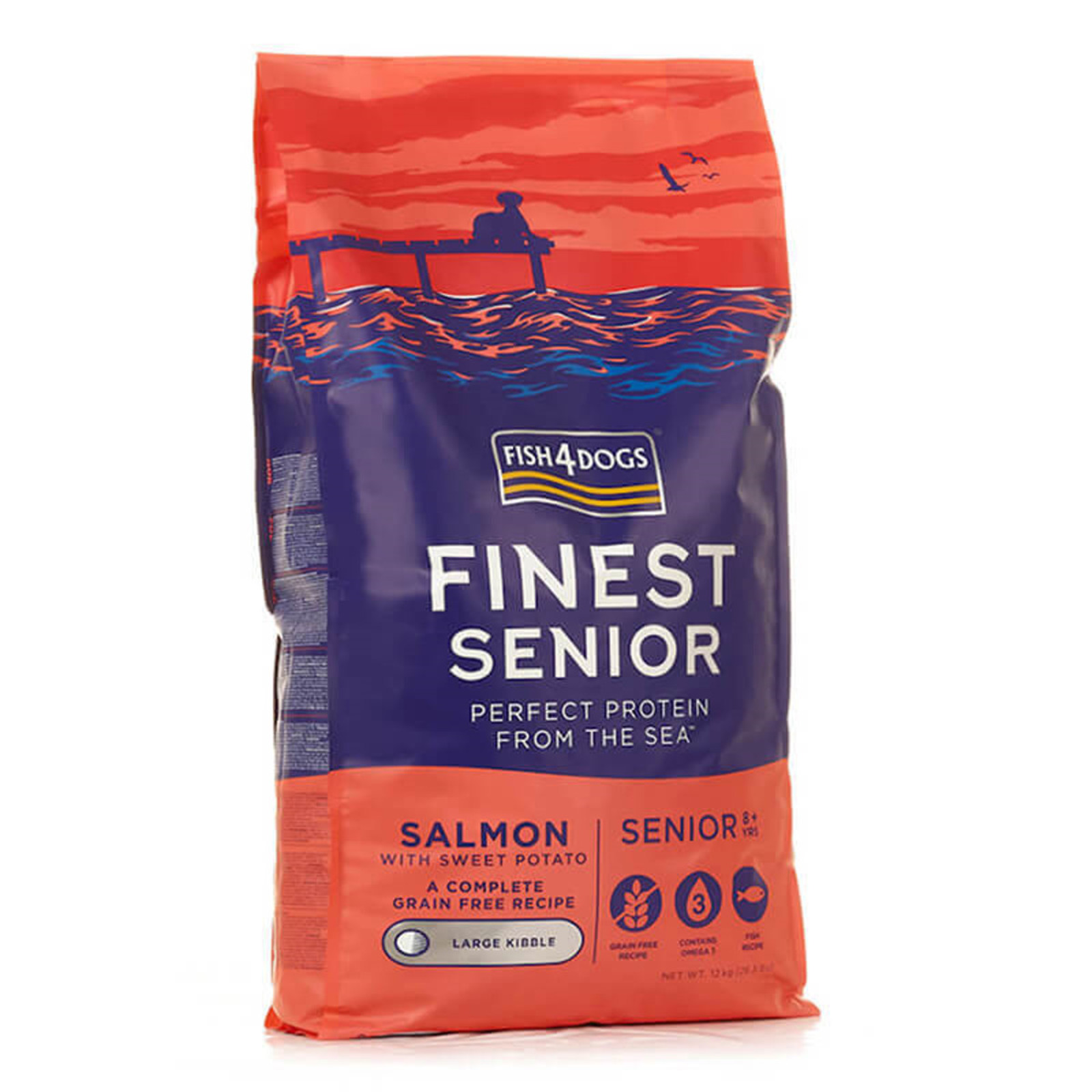Fish Dogs Finest Senior Salmon w/ Sweet Potato(Large Bite