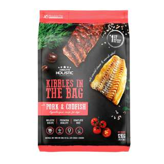 Absolute Holistic Kibbles In The Bag Dry Dog Food-Pork&Codfis