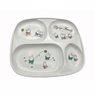 Poo Lee Melamine Children Division Plate 9.5"