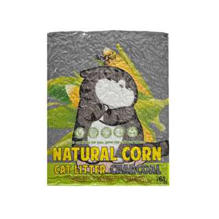 Angel Natural Corn Cat Litter - Charcoal Angel Natural Corn Cat Litter - Charcoal