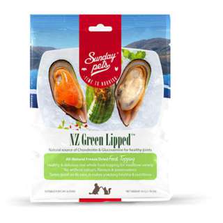 Sunday Pets New Zealand  Freeze Dried Green Lipped