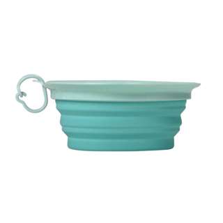United Pets Travel Bowl In Silicone Aquamarine