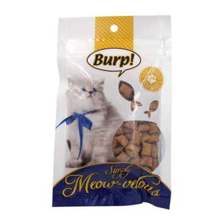 Burp Salmon With Catnip Puff For Cat