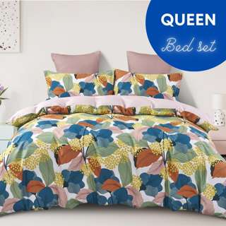 Rinco 100%  Cotton 600TC Bed Set (Queen) Carla
