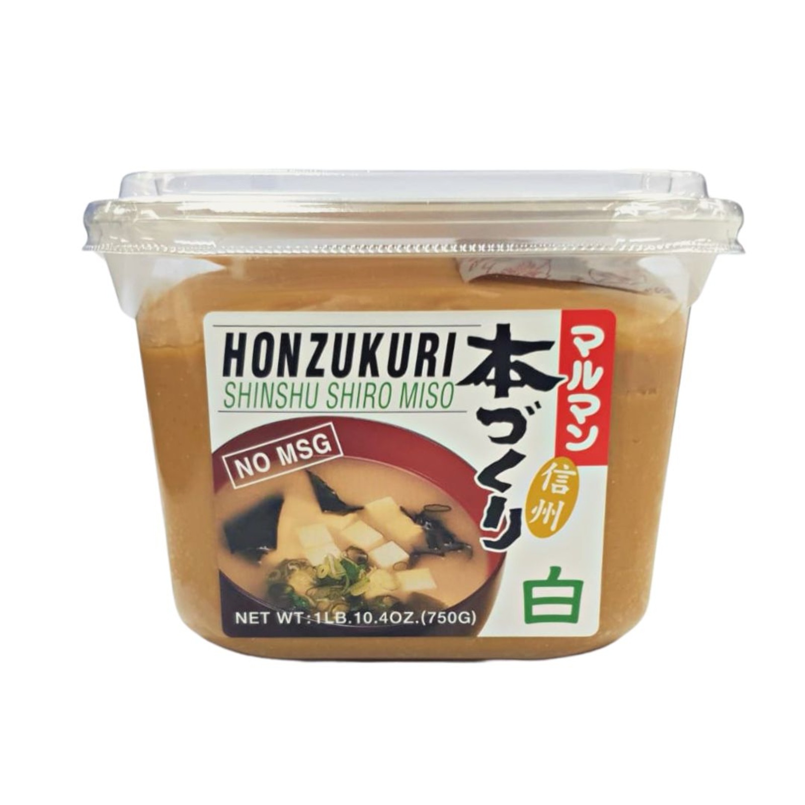 Kirei Maruman MSG Free Honzukuri Shiro Miso Paste Tub