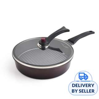 JML Gourmet Chef Smokeless Grill Pan with Lid