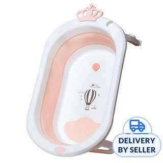 Lucky Baby Crown Collapsible Bath Tub - Pink
