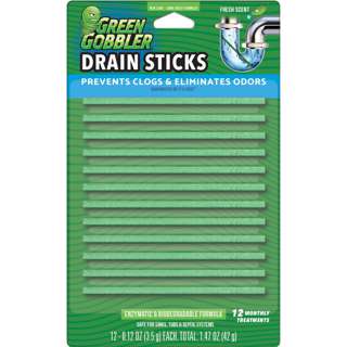 Green Gobbler Bio-Flow Drain Strips Lemon Scent
