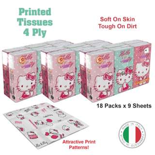 Kartika Hello Kitty Printed Soft Tissue 4 Ply Flower