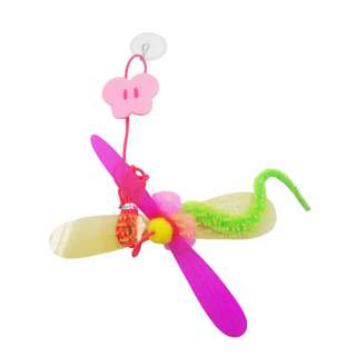 Amy N Carol Cat Teaser Sticky Hook Self Entertain Dragonfly