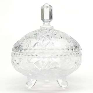 Caterina Crystal 3-Toed Covered Candy Jar D16xH19Cm