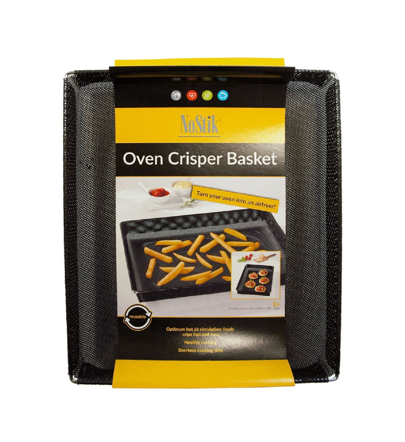 NoStik Reusable Crisper Basket Large 3L NTUC FairPrice