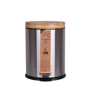 White Magic Eco Basics Rubbish Bin - Stainless Steel