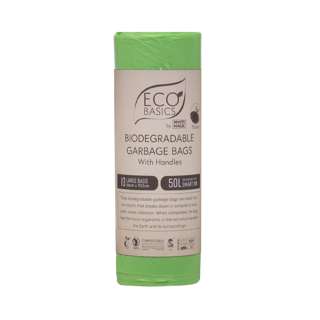 White Magic Eco Basics Biodegradable Garbage Bin Bags 50L