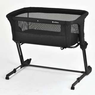 Unilove Hug Me Plus Airflow Bedside Baby Crib - Modern Black Unilove Hug Me Plus Airflow Bedside Baby Crib - Modern Black