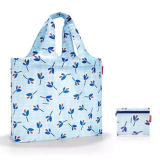 Reisenthel Mini Maxi Foldable Beach Bag - Blue Leaves
