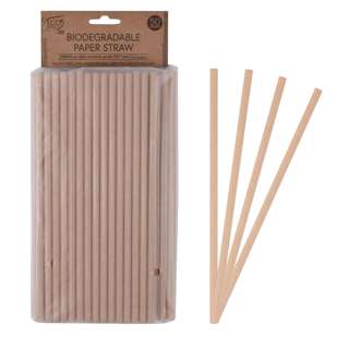 White Magic Eco Basics Biodegradable Paper Straw