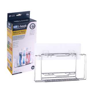 White Magic i-hook Bathroom Station Stainless Steel Range