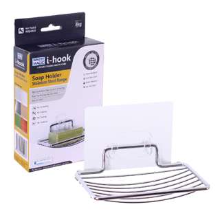 White Magic i-hook Soap Holder Stainless Steel Range