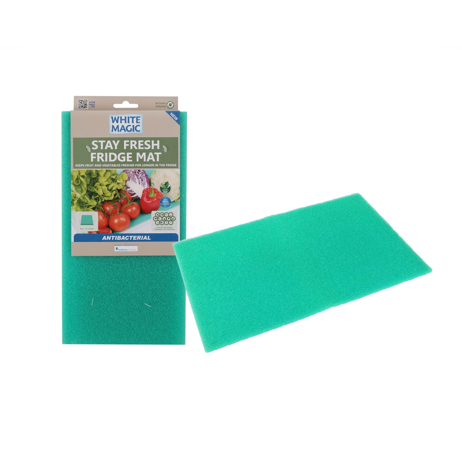 White Magic Stay Fresh Fridge Mat Antibacterial NTUC FairPrice