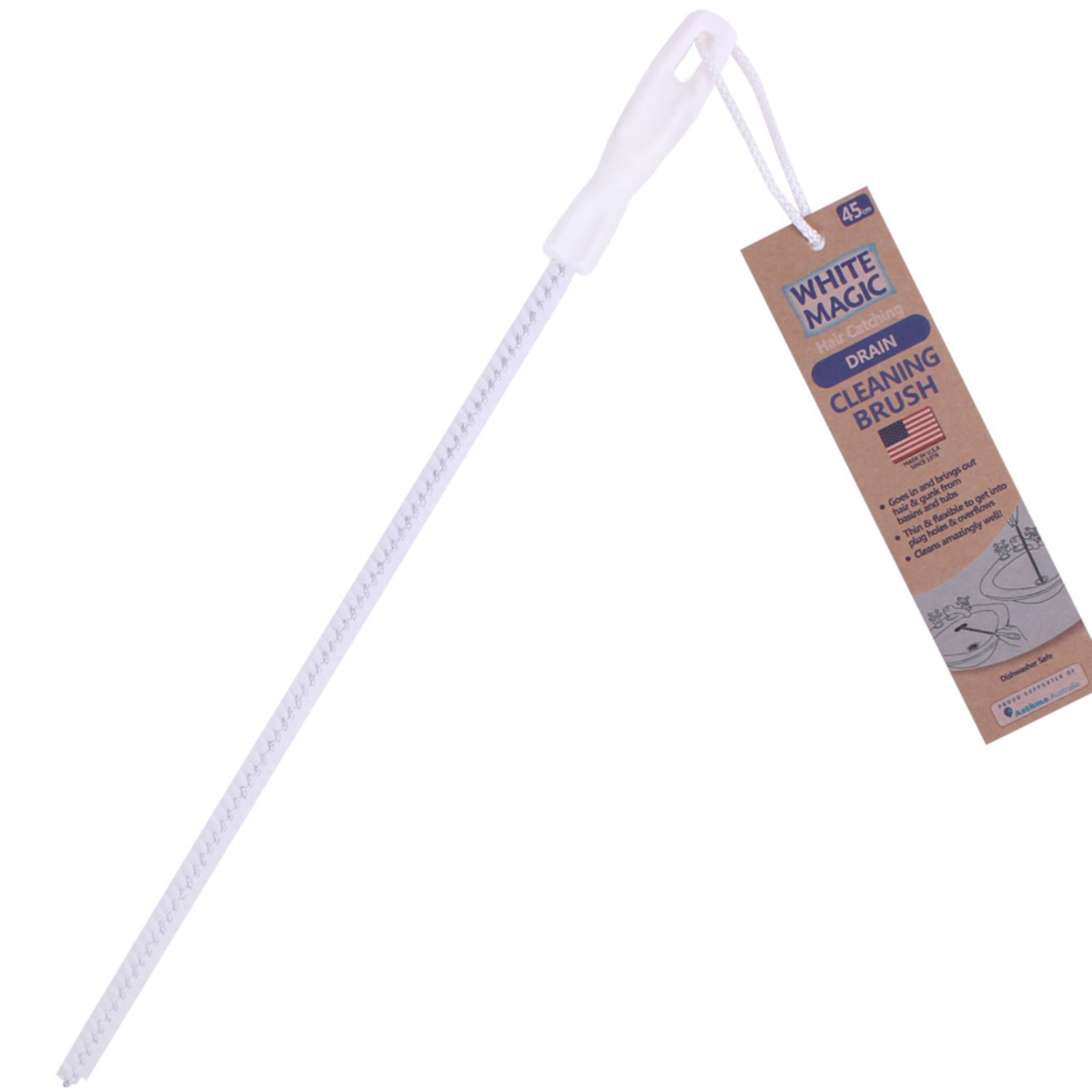 White Magic Hair Catching Drain Cleaning Brush NTUC FairPrice